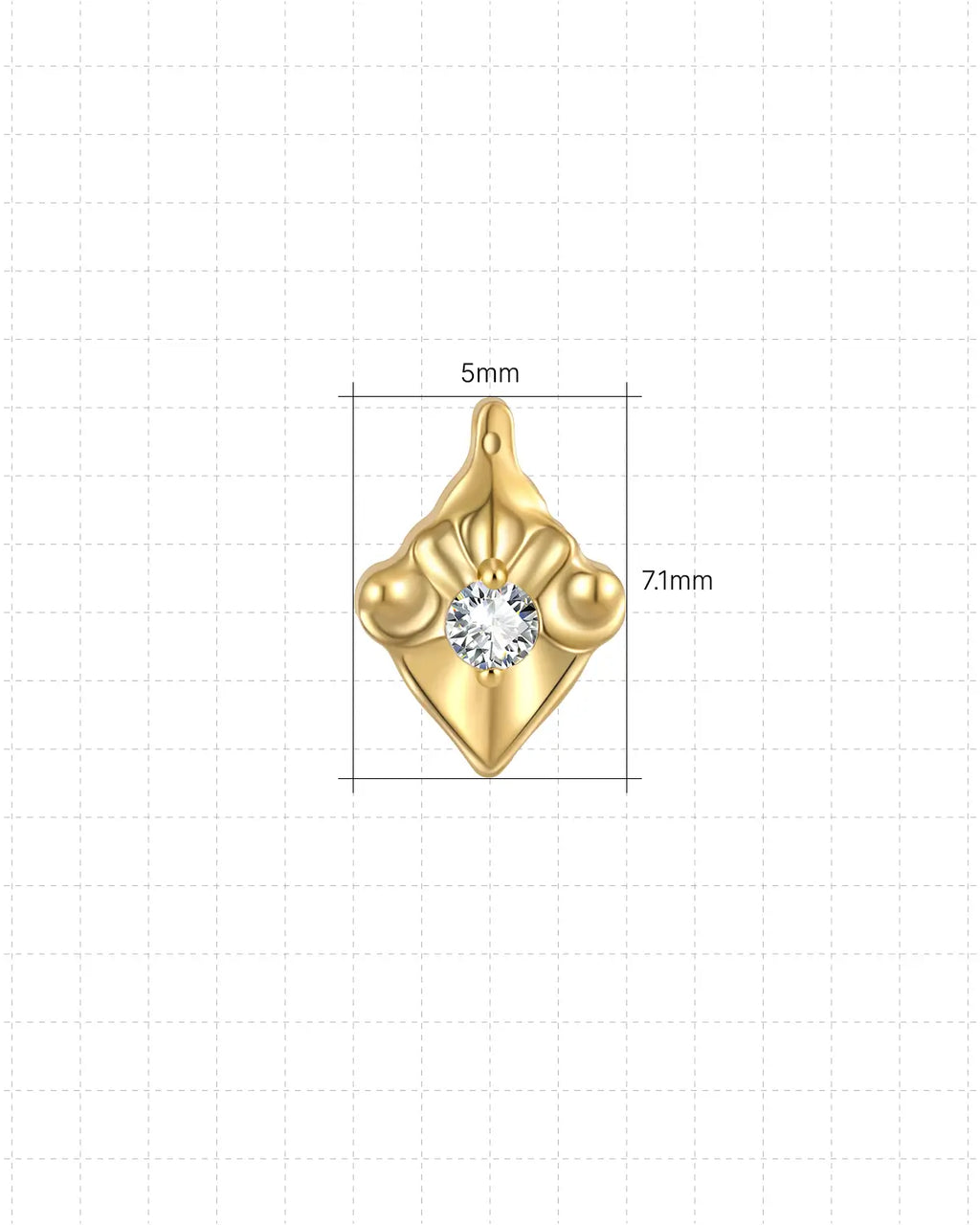 Aegis Crest Flatback Stud