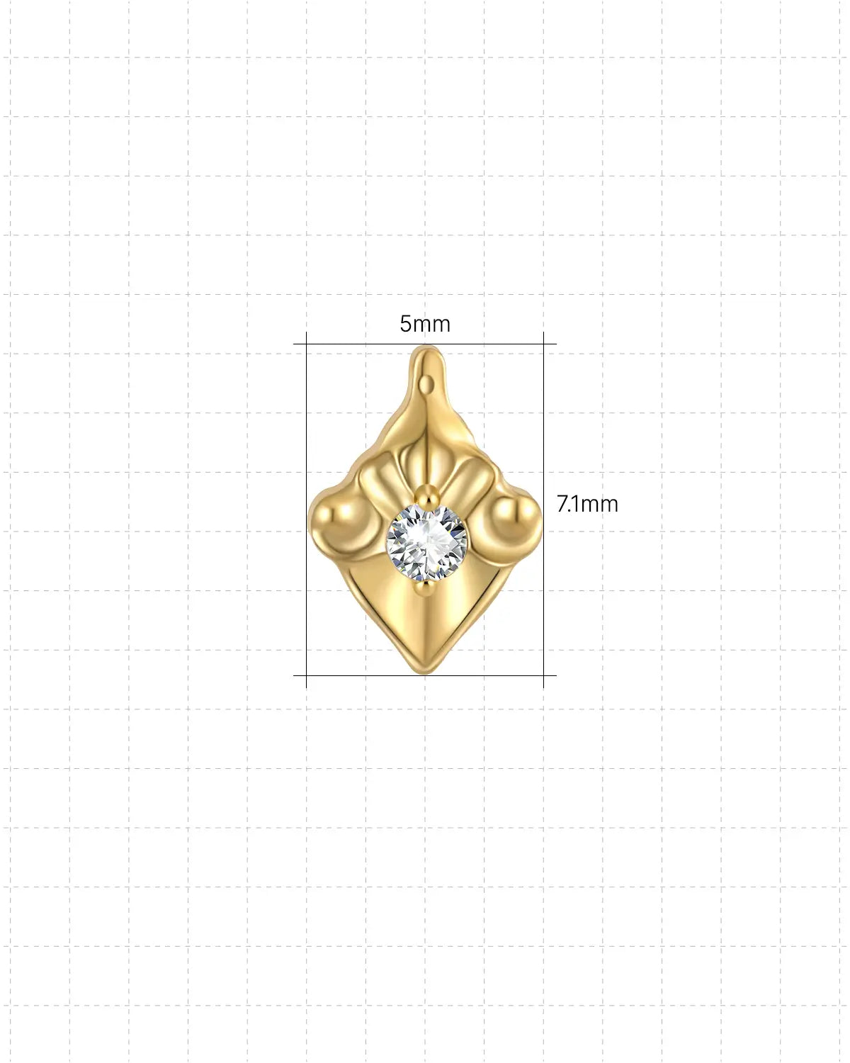 Aegis Crest Flatback Stud