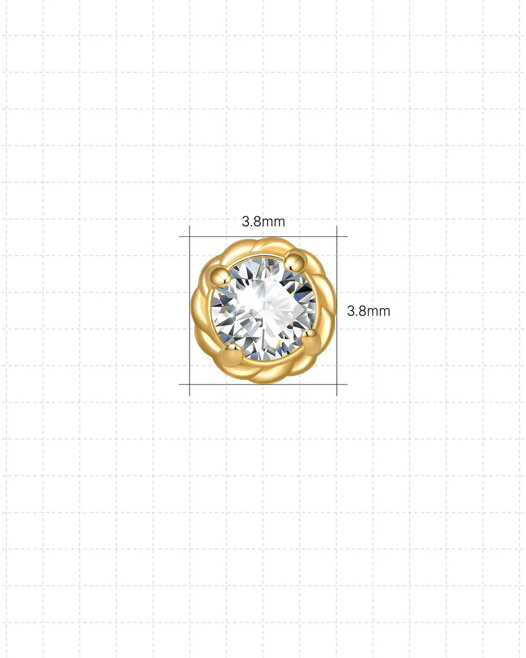 Geflochtener Halo-Flachrückenstecker