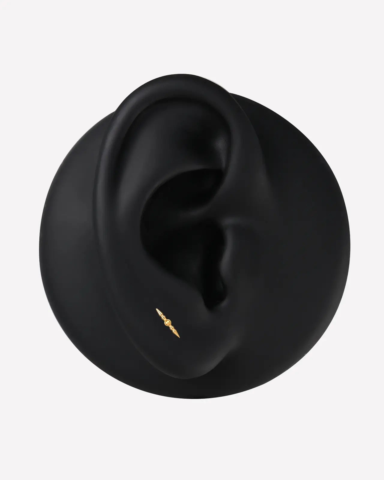Sculpted Cone Bead Flatback Stud