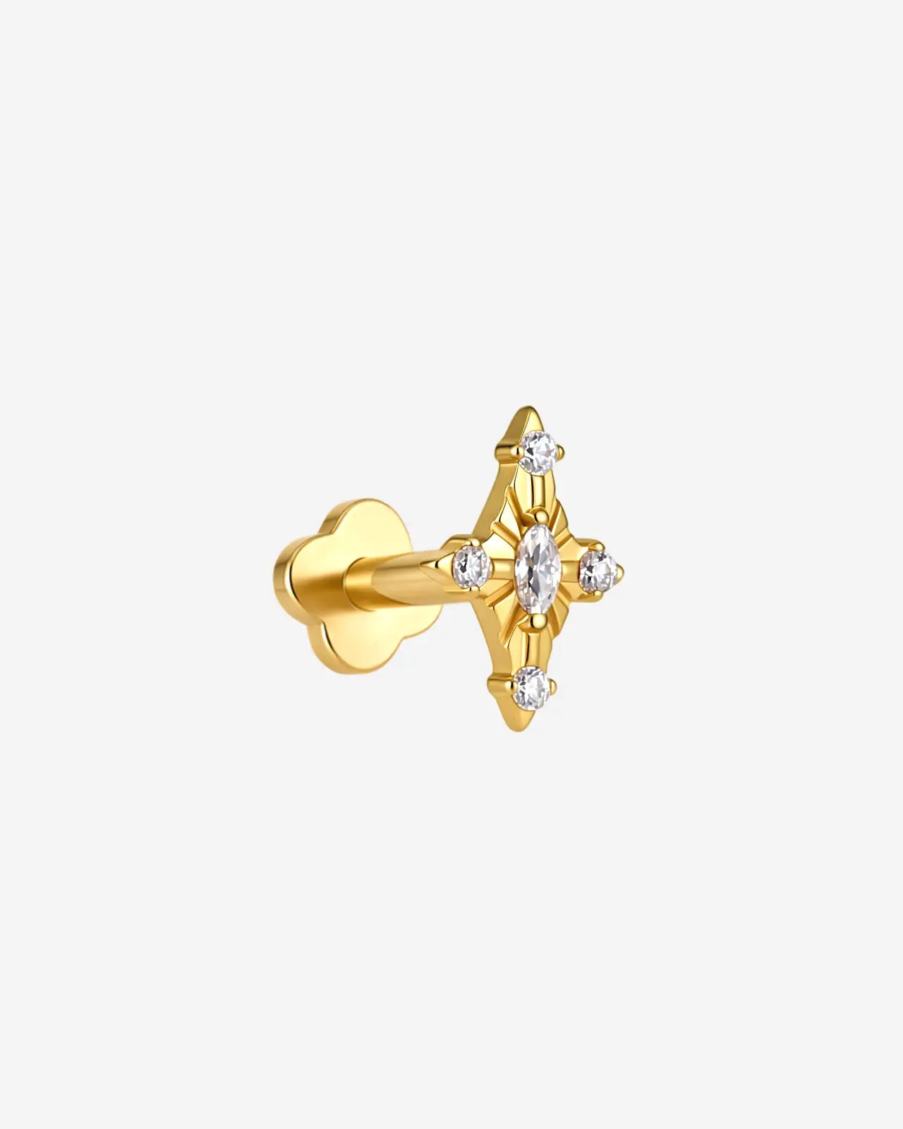 Celestial Compass Flatback Stud