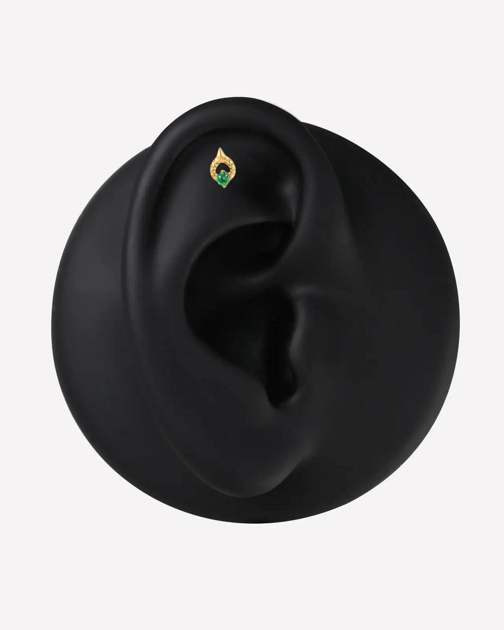 Teardrop Leaf Loop Flatback Stud
