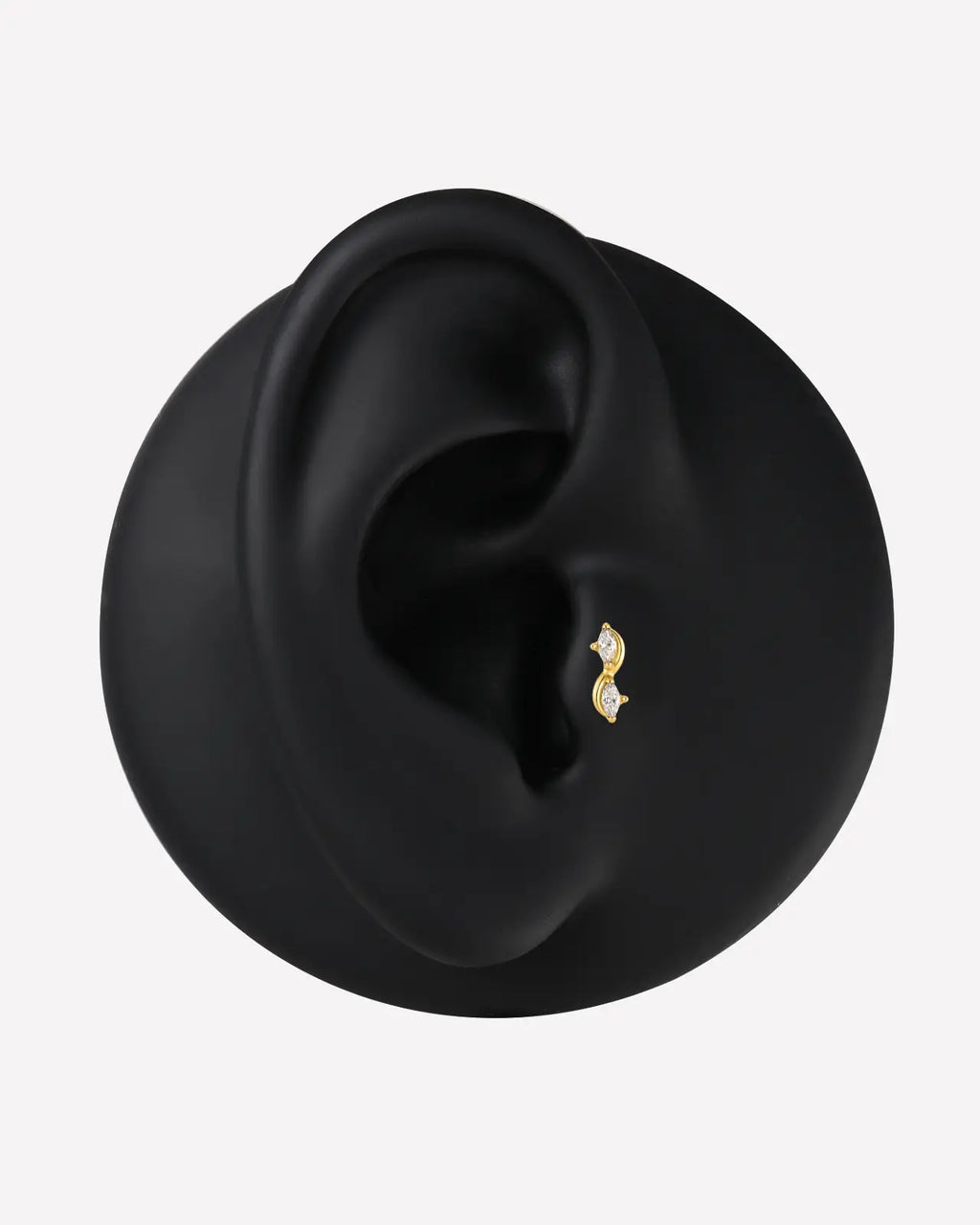 Marquise Duet S-Curve Flatback Stud