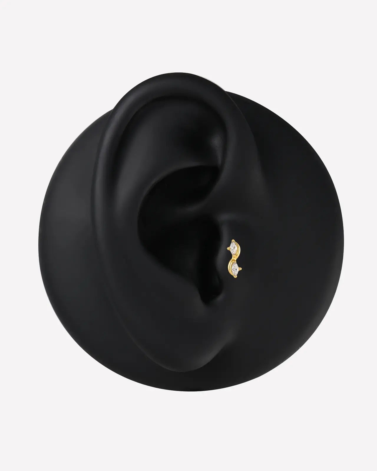 Marquise Duet S-Curve Flatback Stud