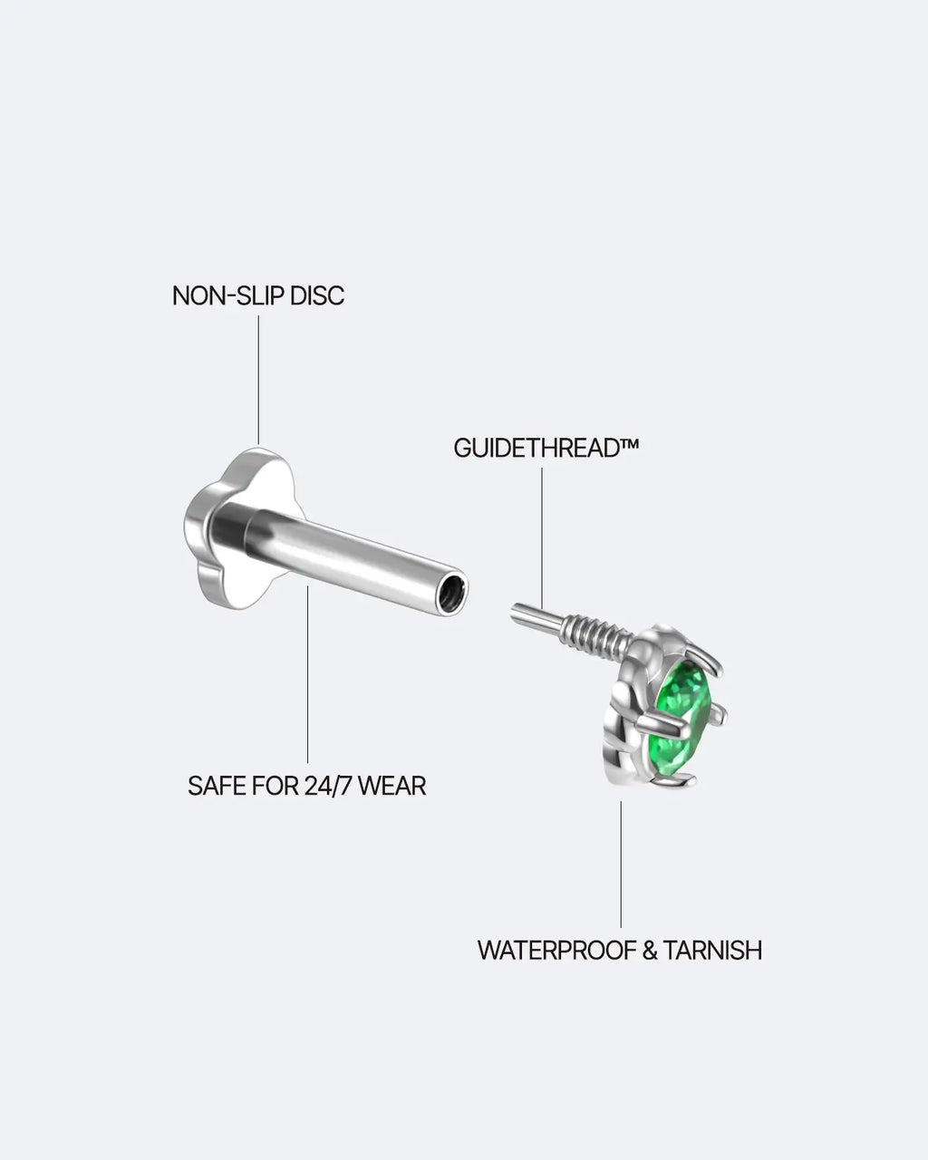 Geflochtener Halo-Flachrückenstecker