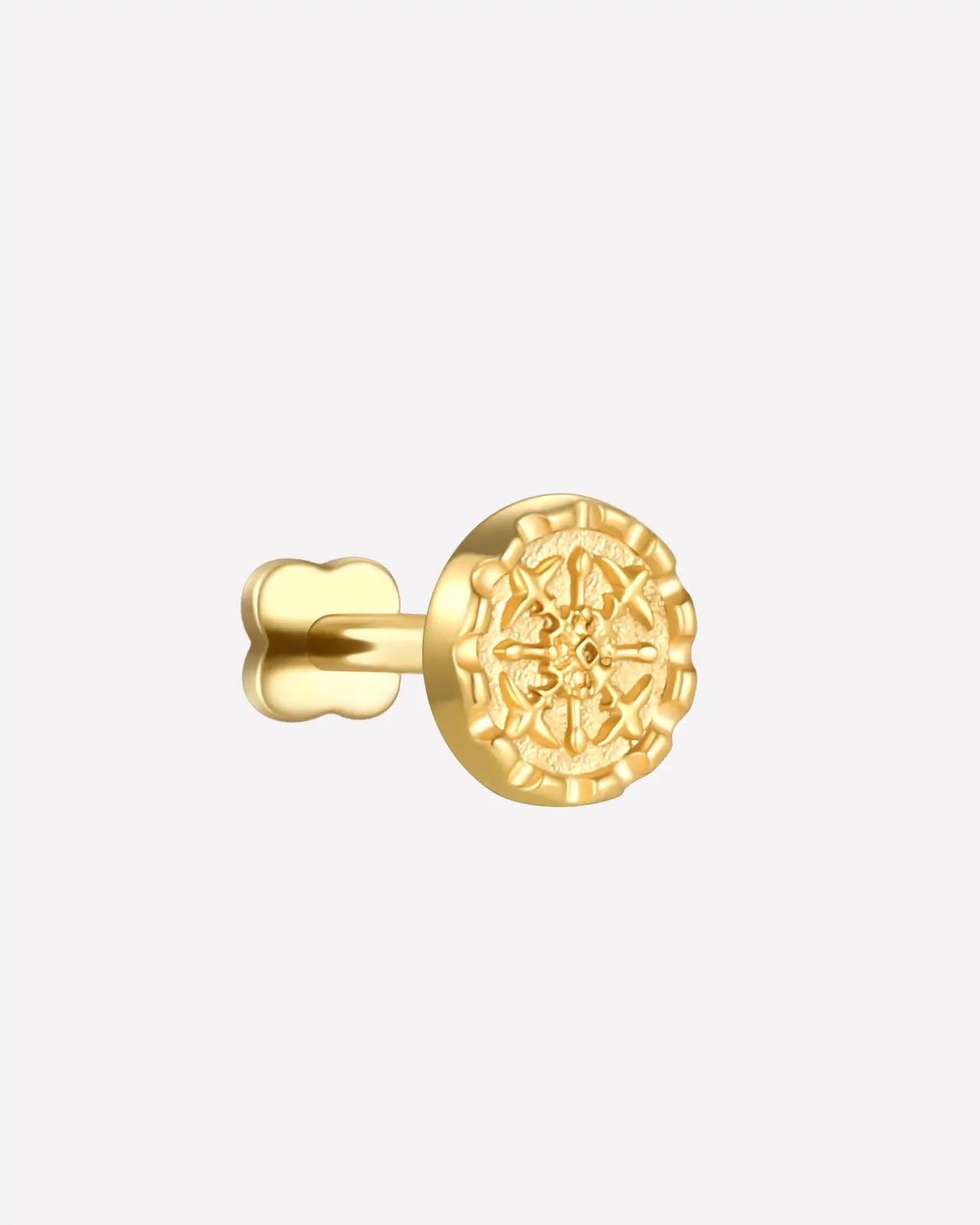 Ornate Star Medallion Flatback Stud