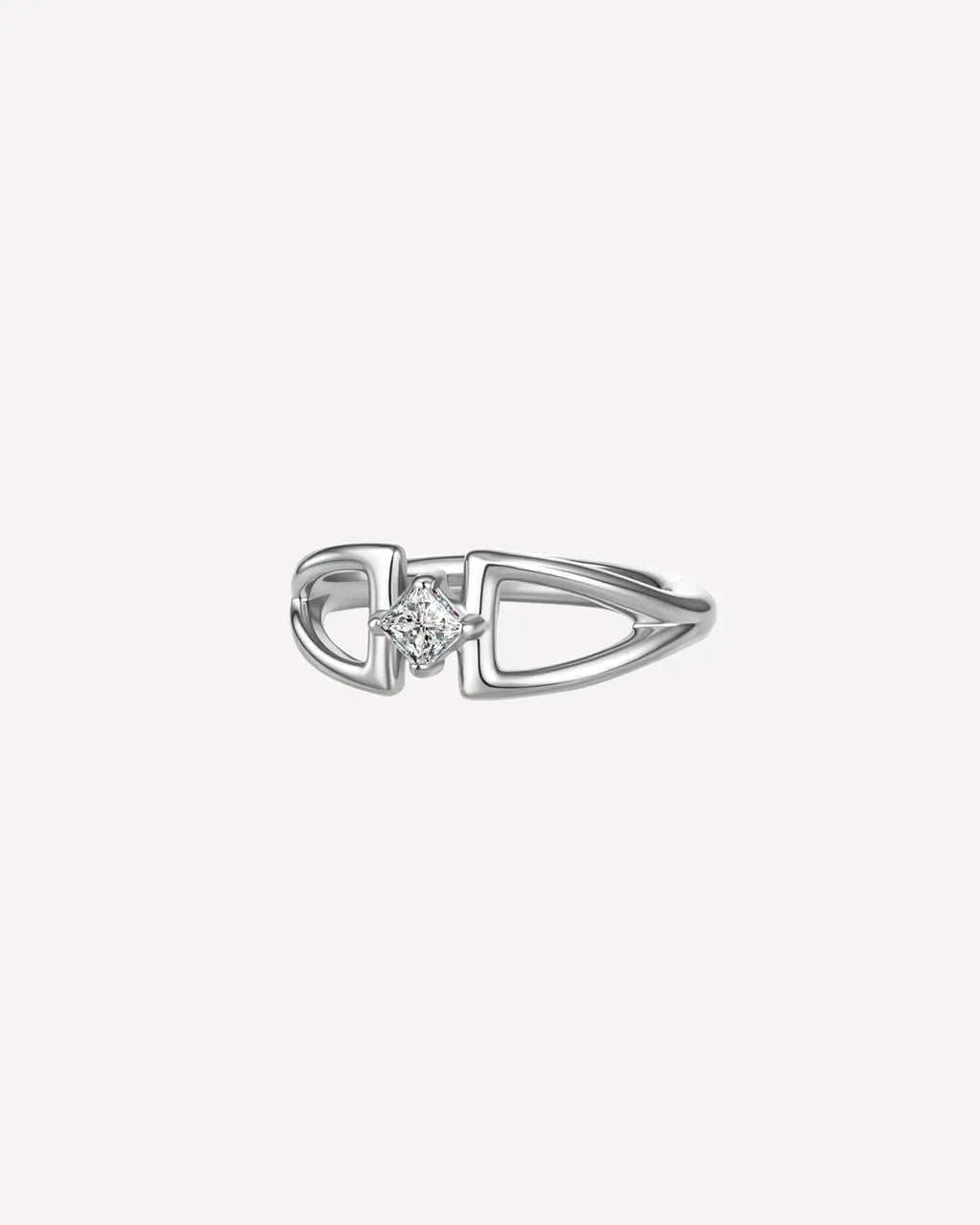 Twin Arc Rhombus Zirconia Clicker