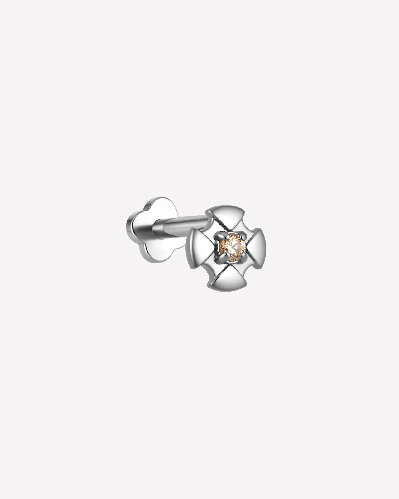 Heraldic Cross Flatback Stud