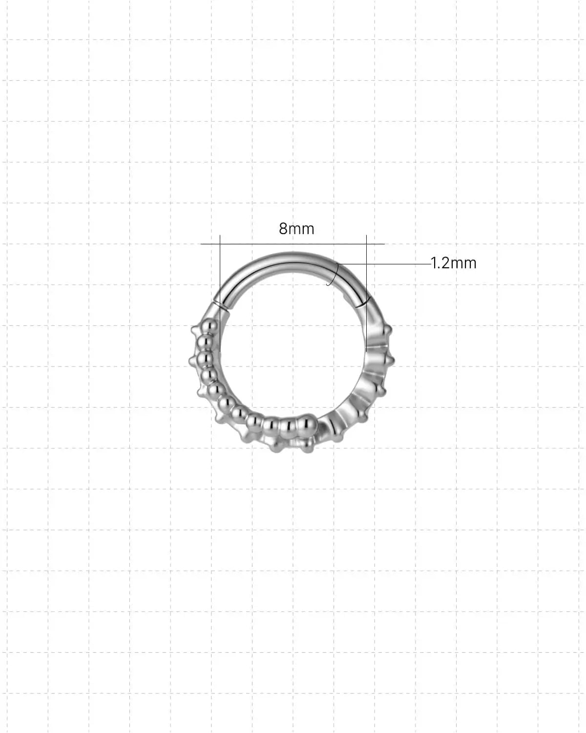 Beaded Pavé Spiral Clicker