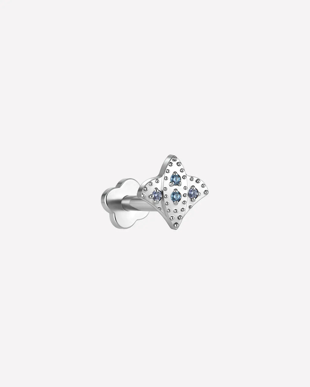 Fleur-De-Lis Pavé Flatback Stud