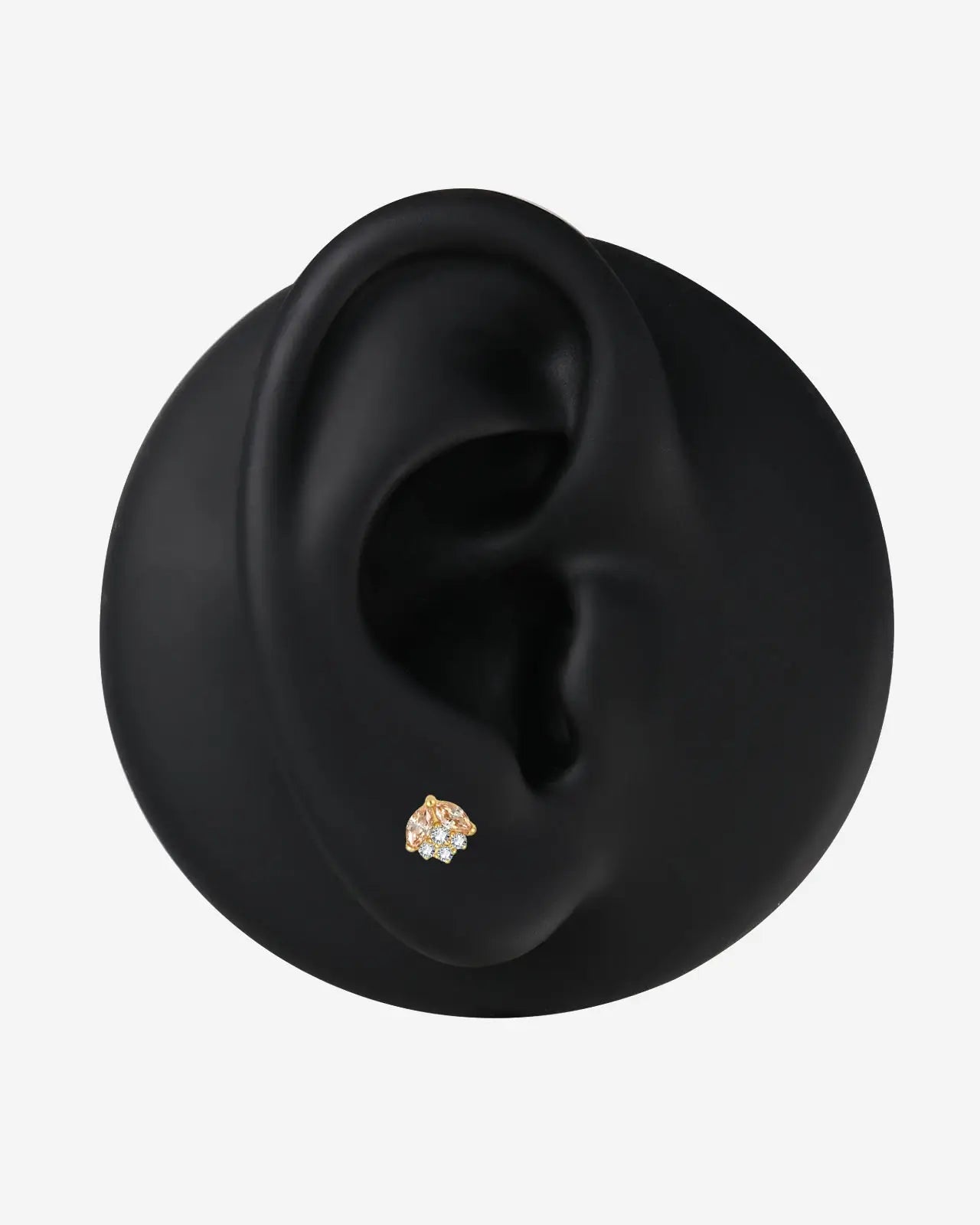 Marquise Petal Bloom Flatback Stud
