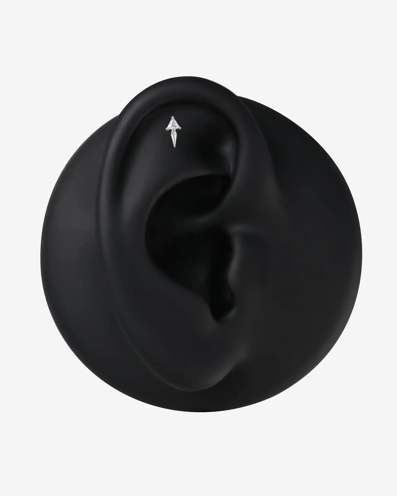 Trilliant Zircon Dagger Flatback Stud