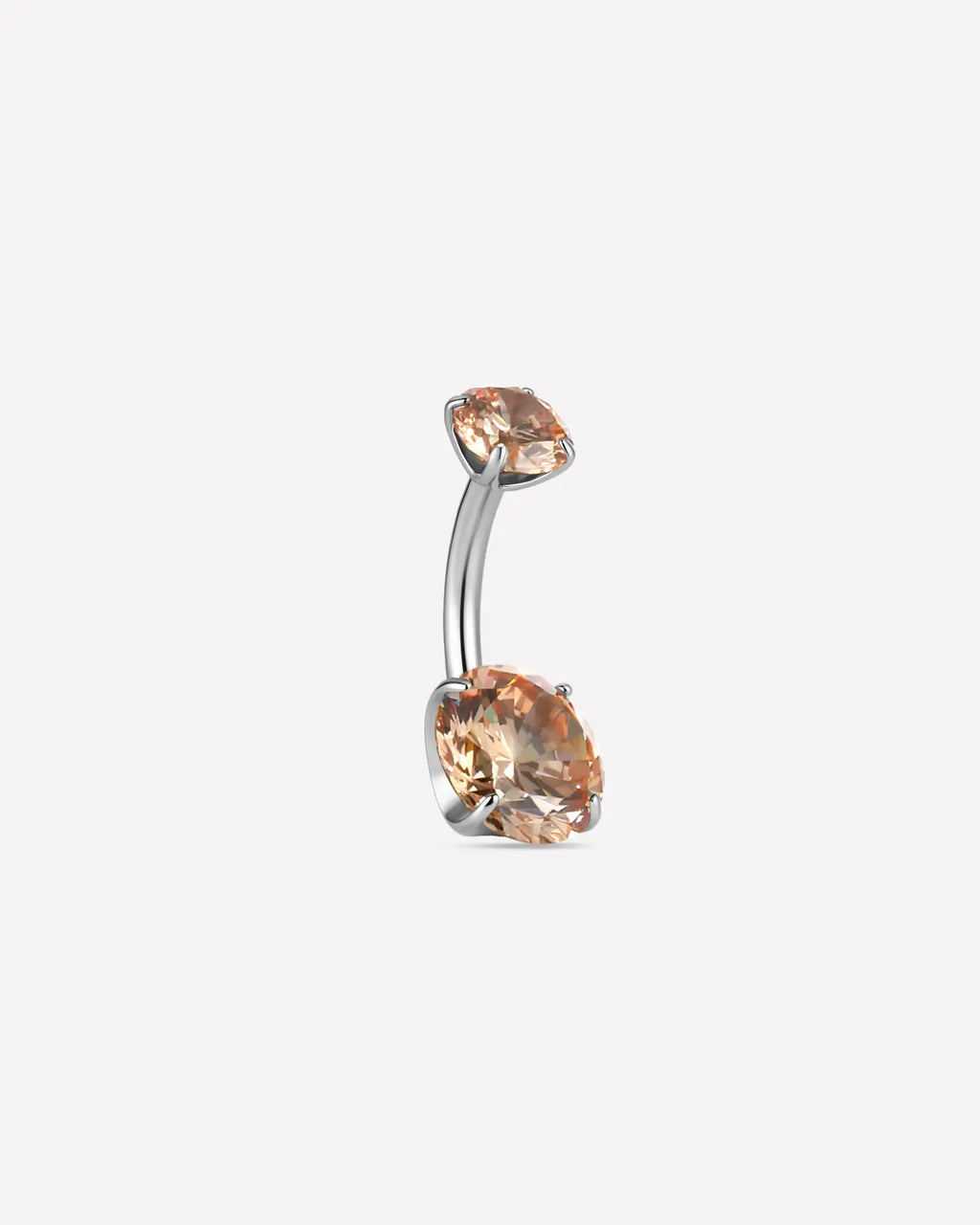 Twin Radiance Belly Button Ring
