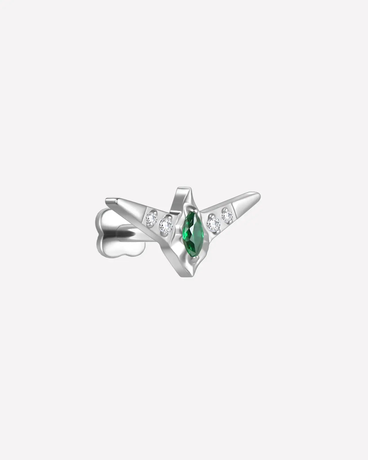 Marquise Wing Pavé Flatback Stud