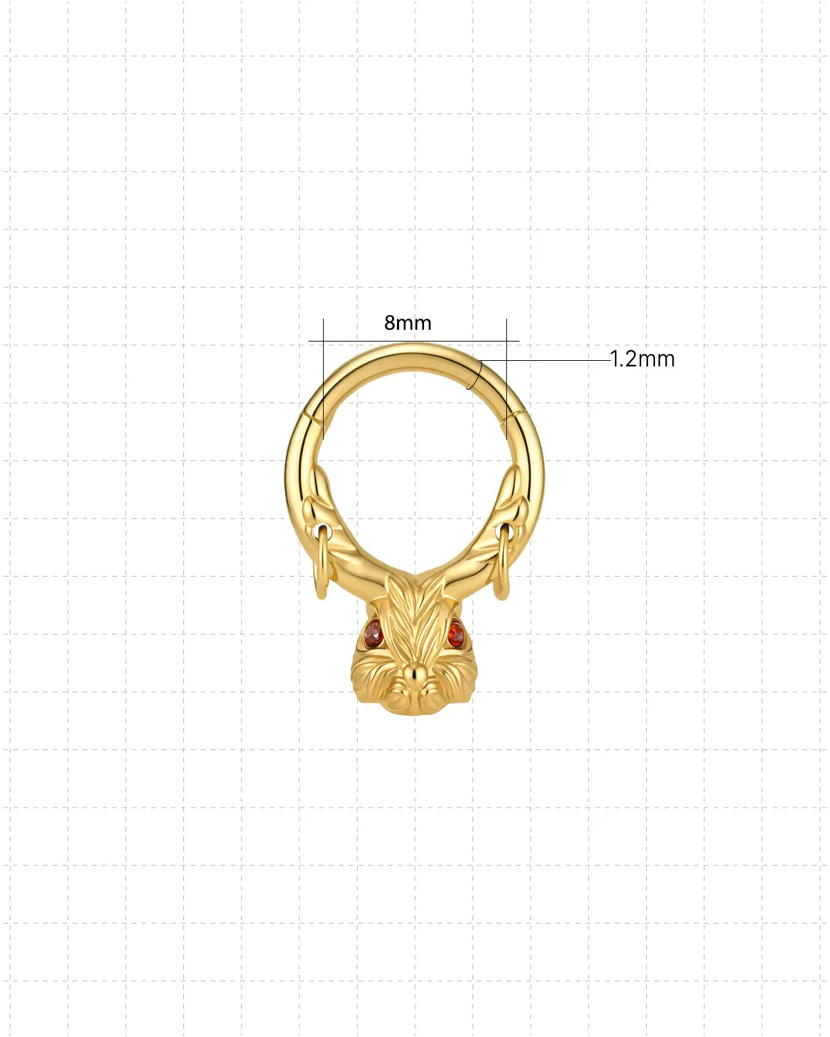 Rabbit Talisman Dangle Clicker