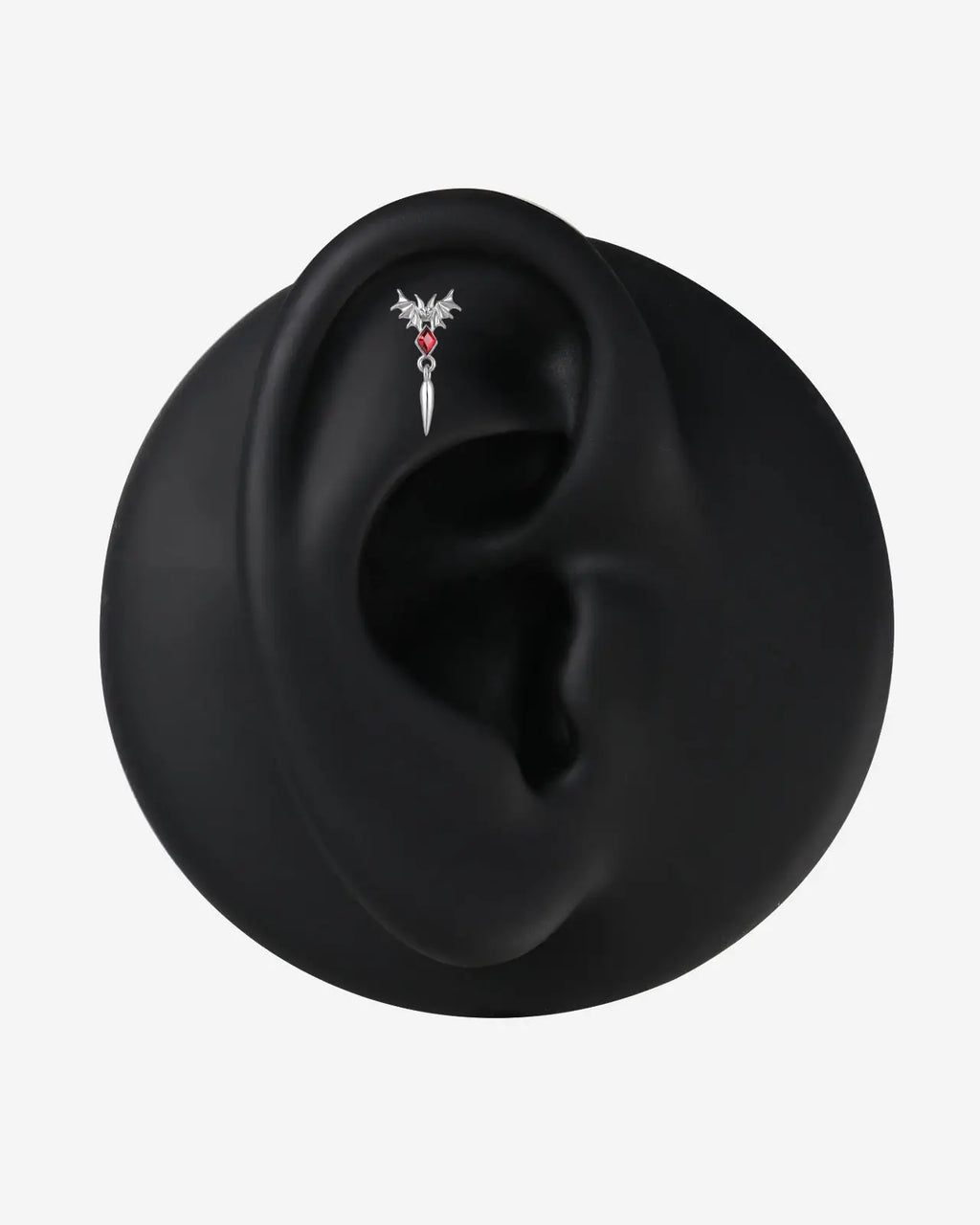 Bat Wing Diamond Drop Flatback Stud