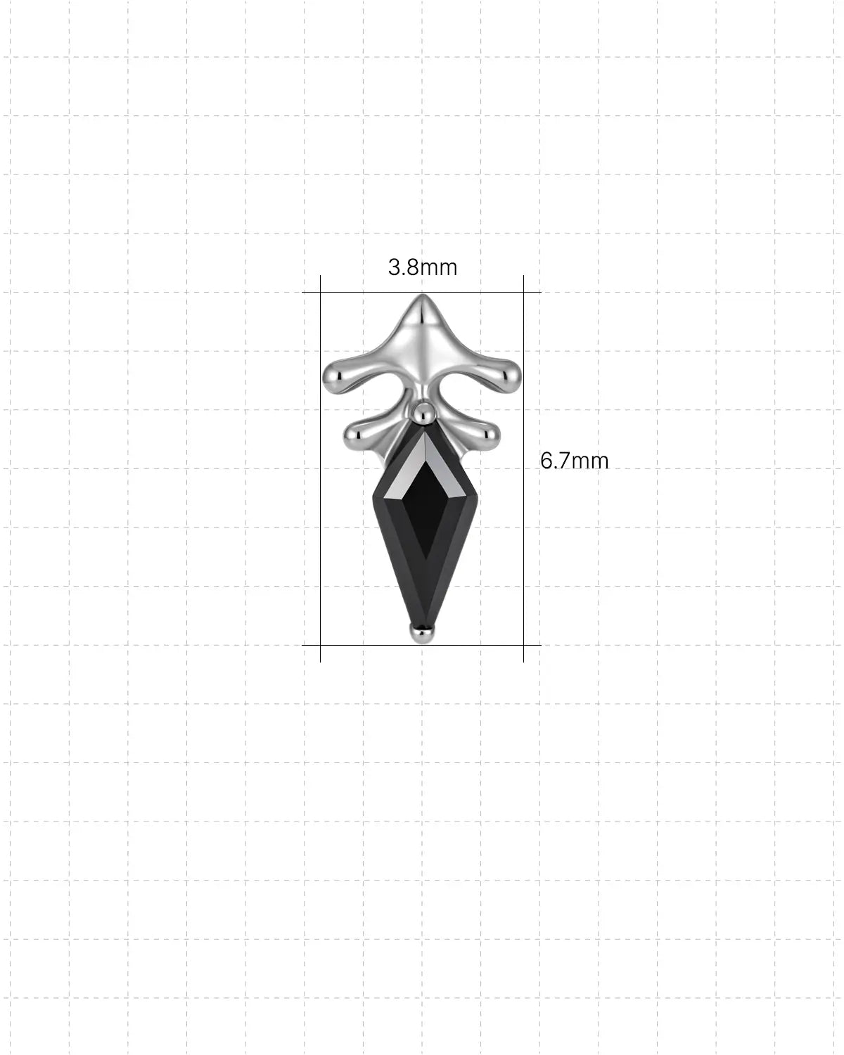 Iris Veil Flatback-Stecker