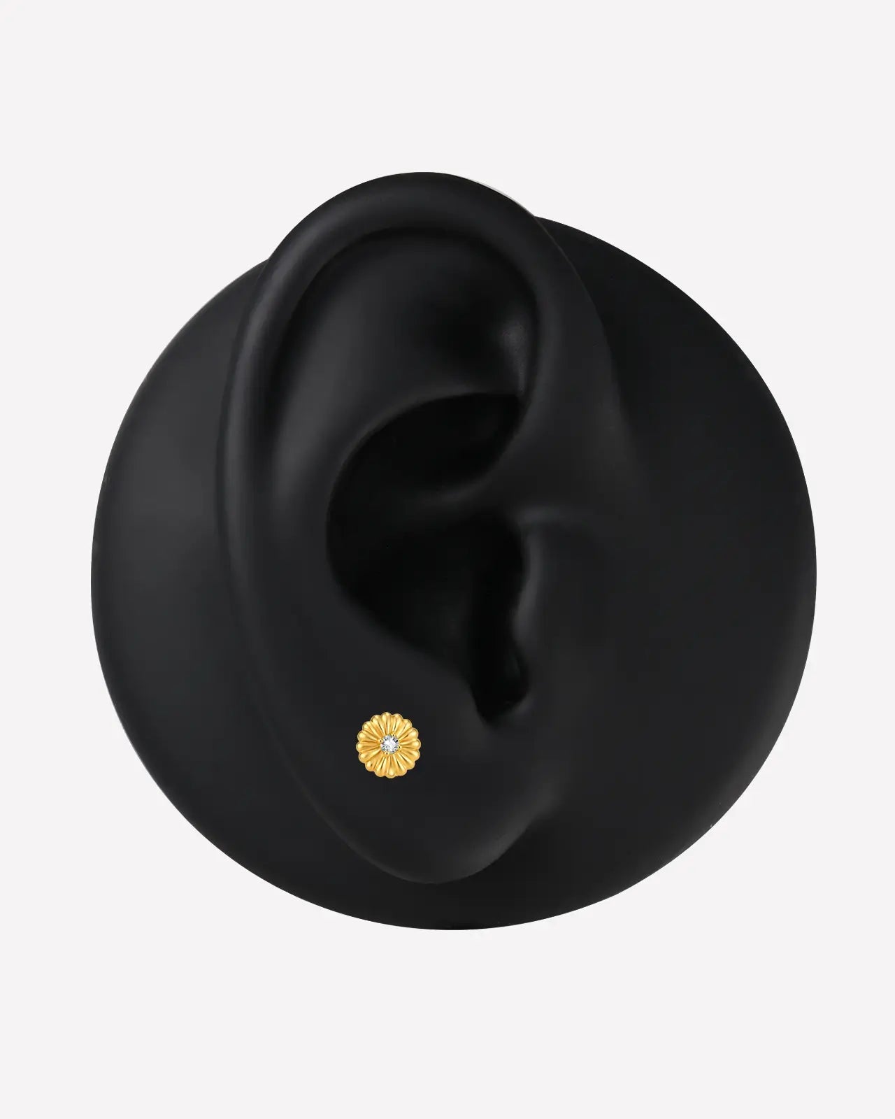 Radiant Petal Bloom Flatback Stud