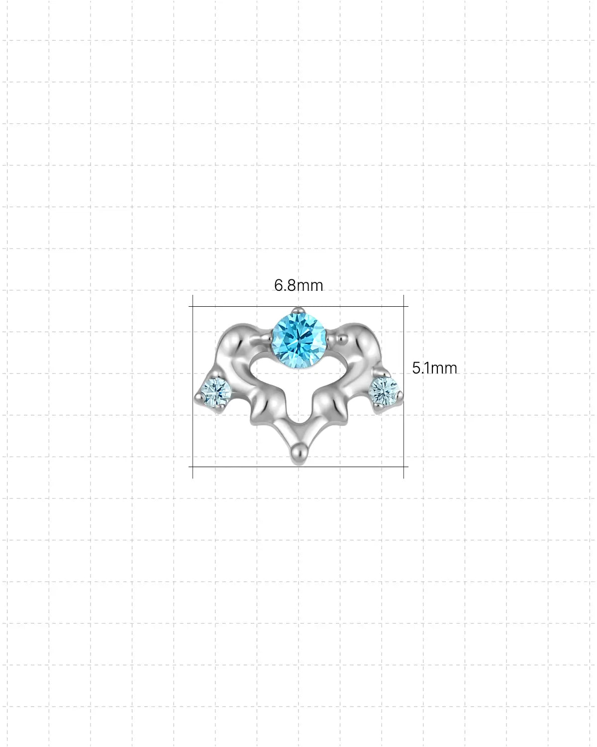Arabesque Bloom Flatback Stud
