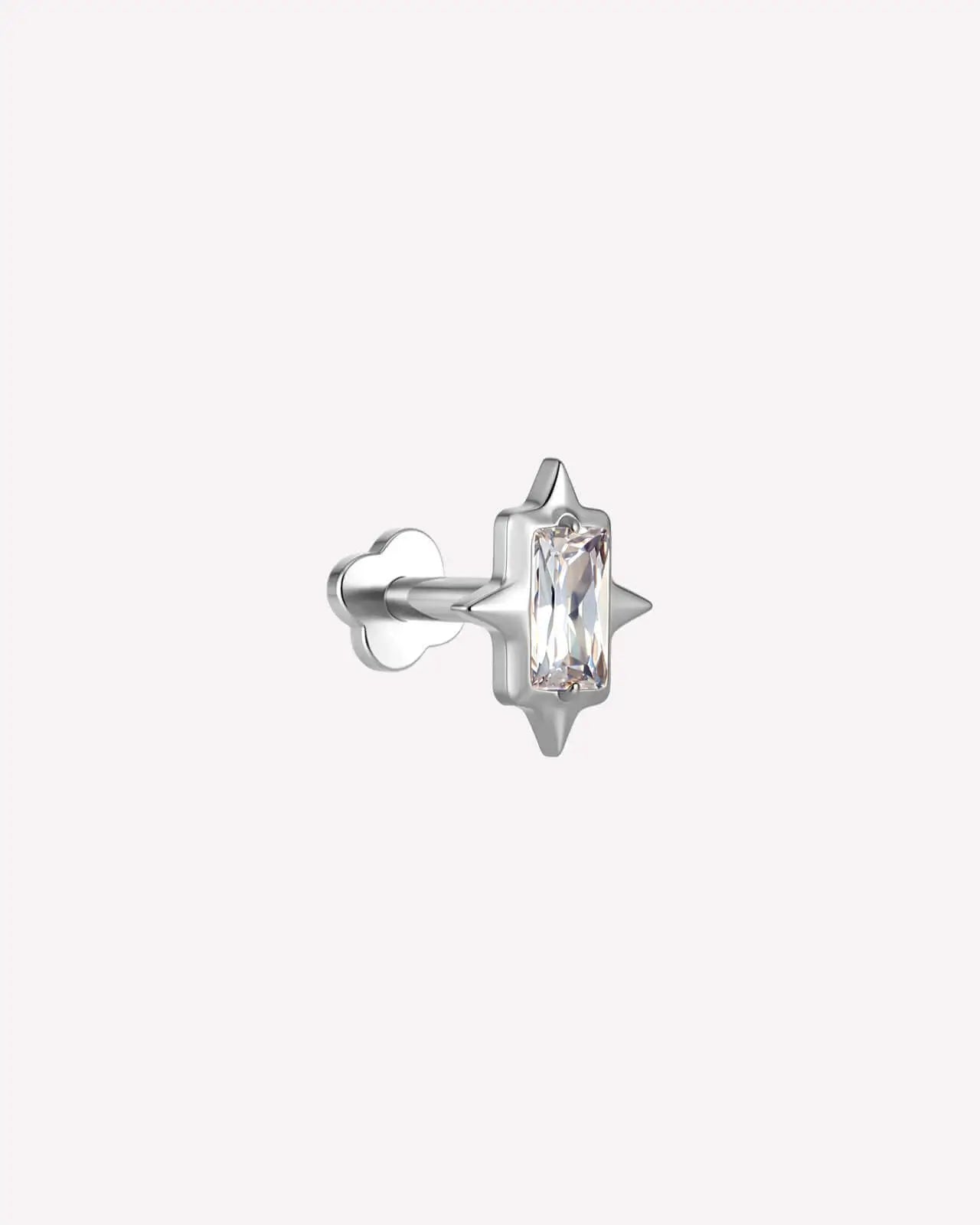Baguette Starburst Flatback Stud
