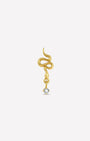 Moonlit Serpent Gem Drop Flatback Stud