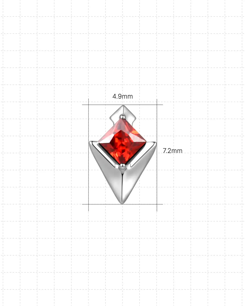 Arcane Core-Speer Flatback-Ohrstecker
