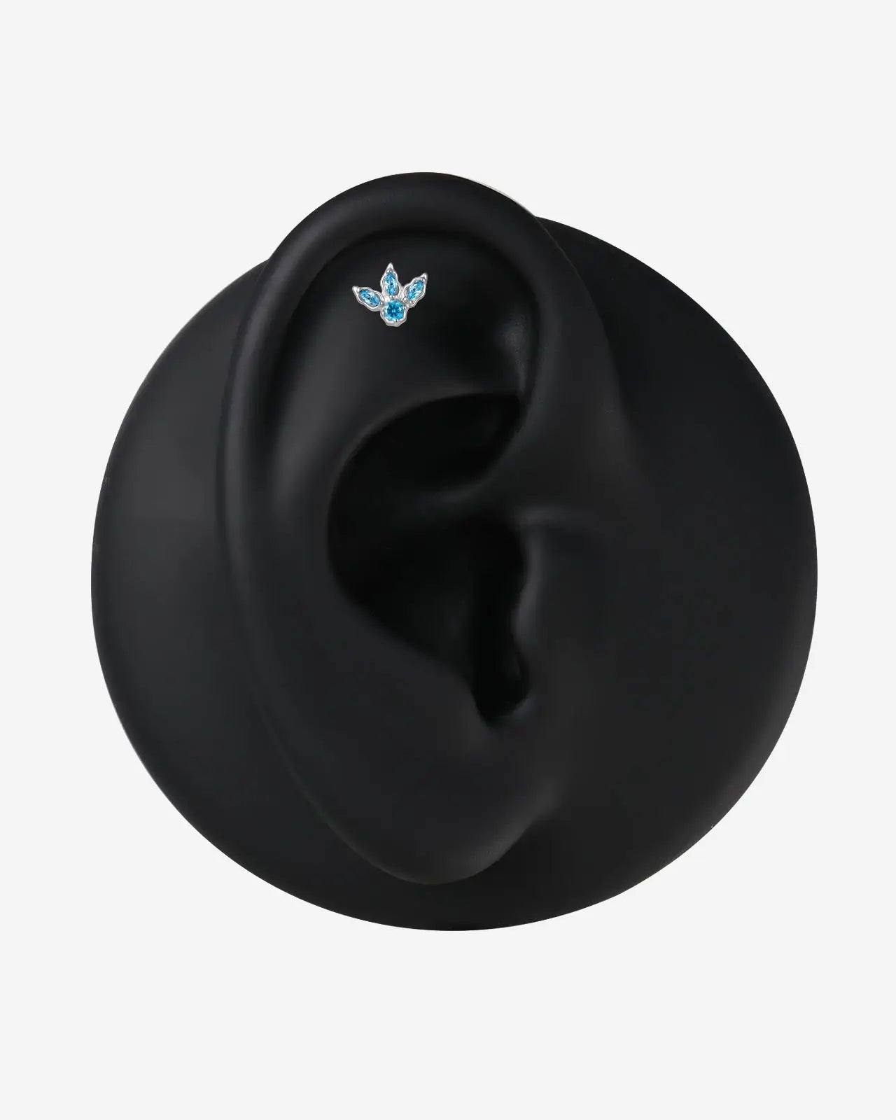 Bird Track Marquise Cluster Flatback Stud