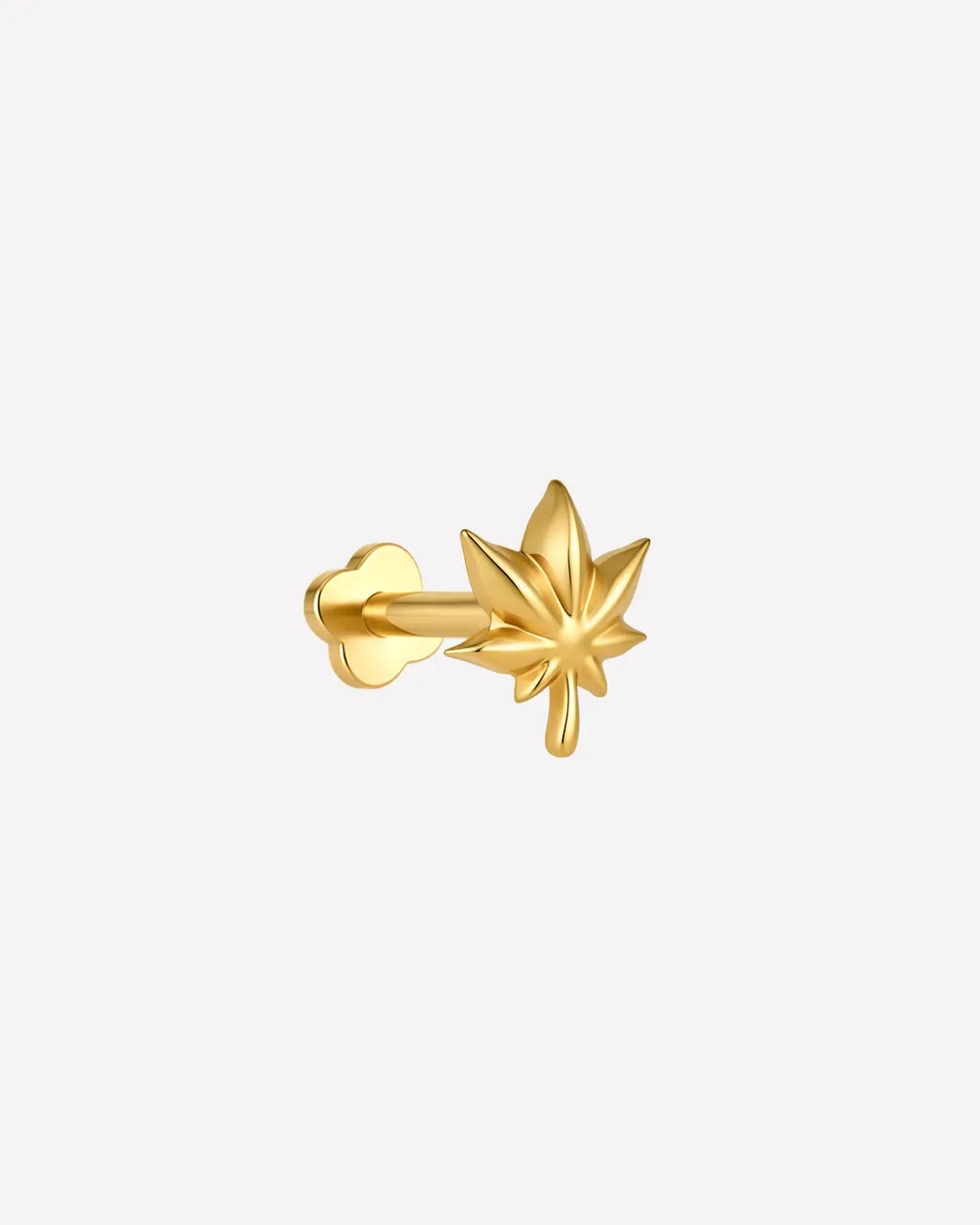 Maple Leaf Flatback Stud