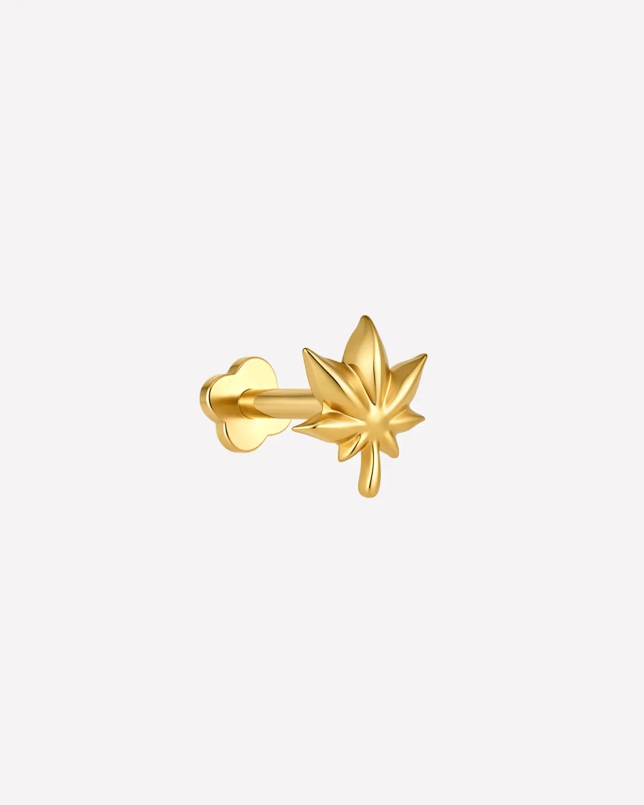 Maple Leaf Flatback Stud