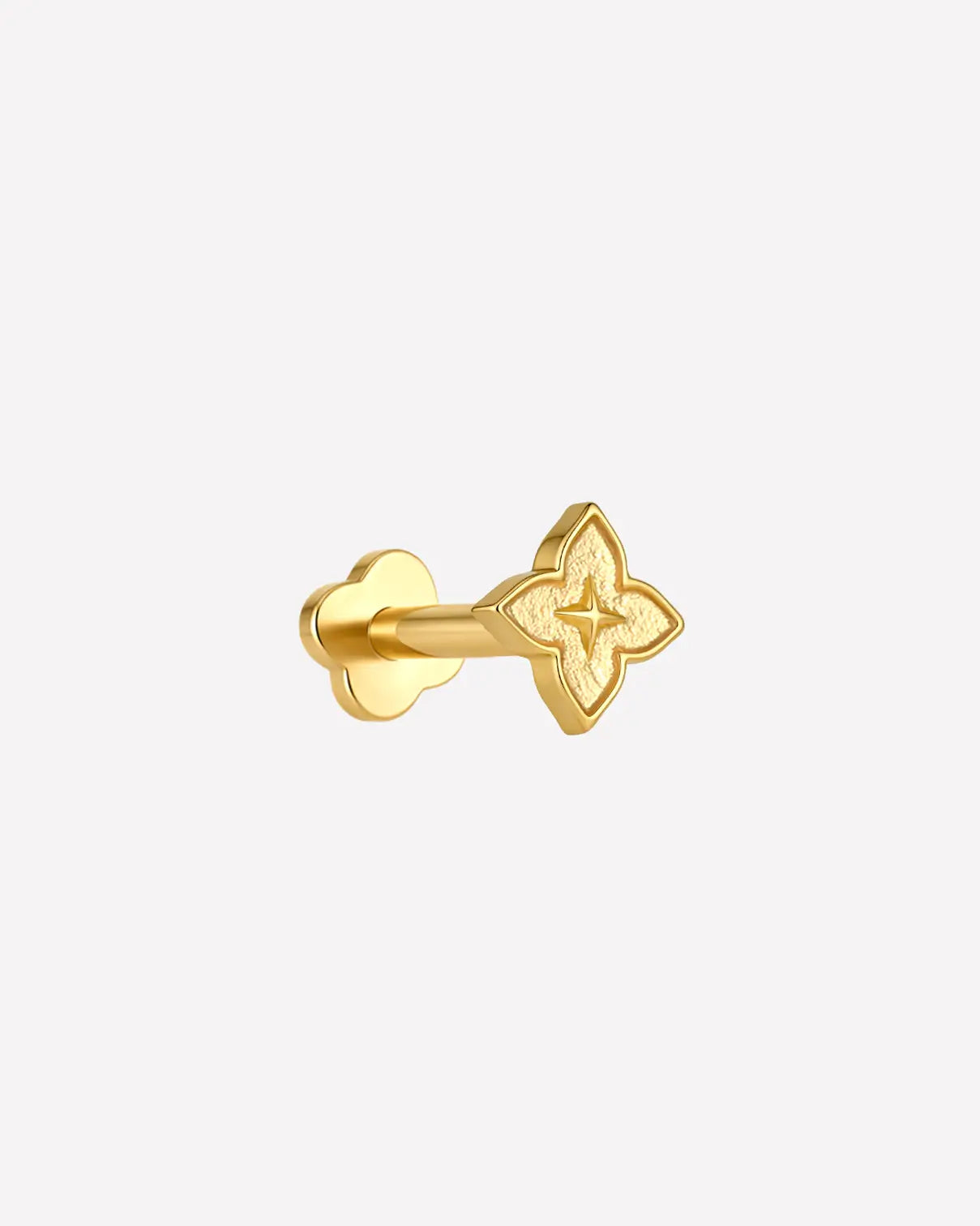 Quatrefoil Starburst Flatback Stud