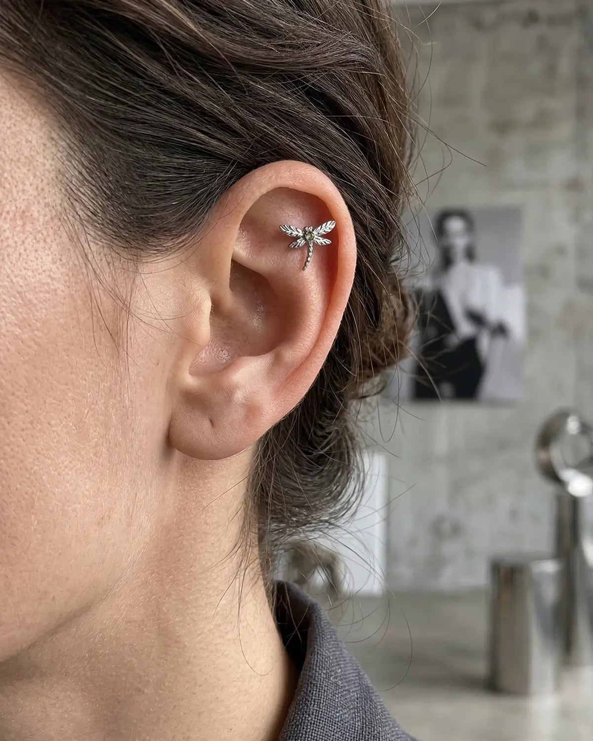 Enchanted Dragonfly Flatback Stud