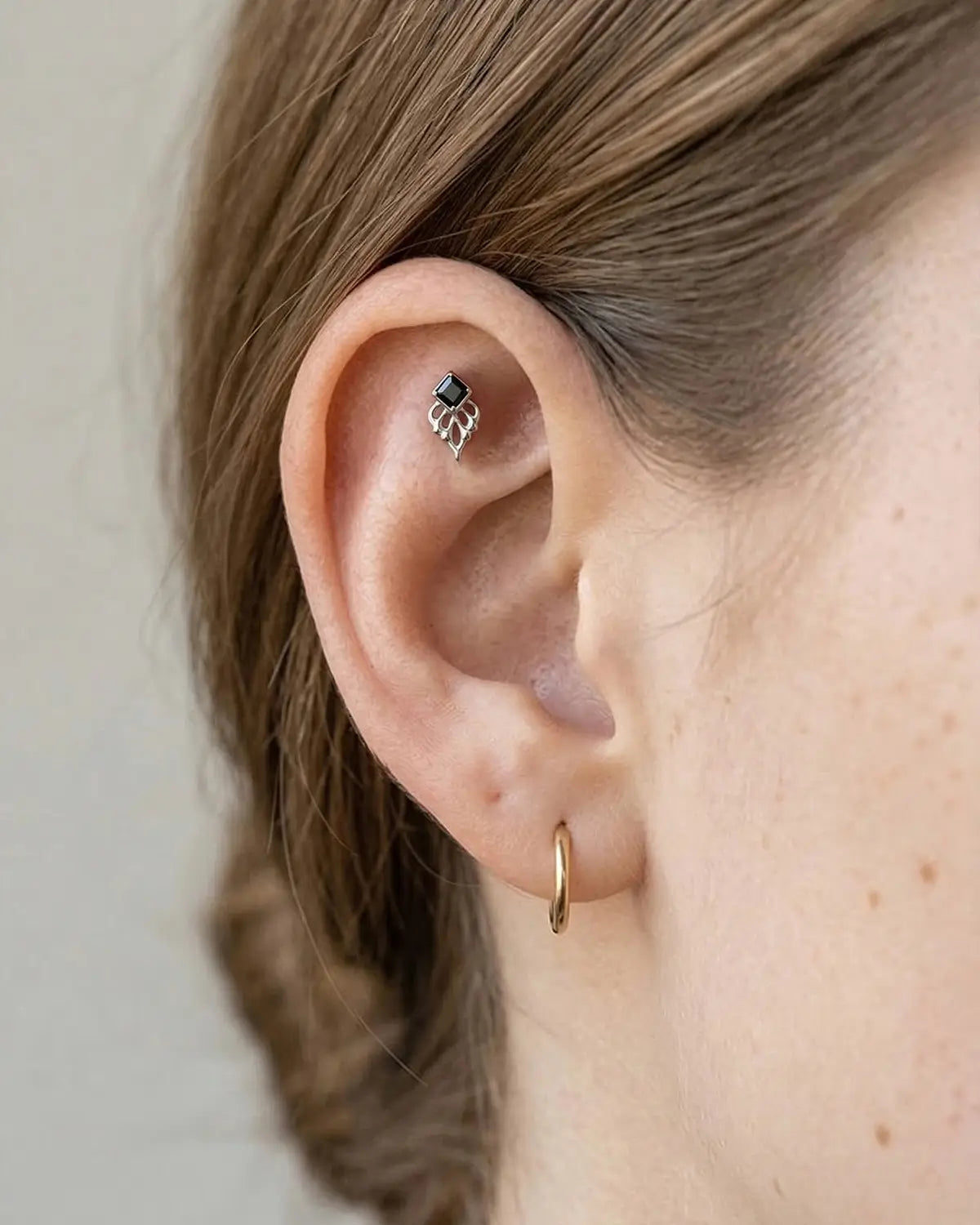 Ornate Diamond Bloom Flatback Stud