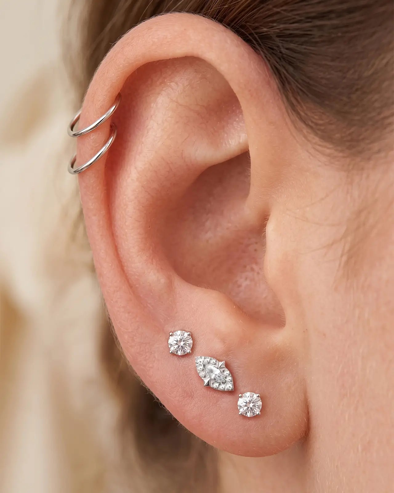 Böser Blick Halo Flatback Stud