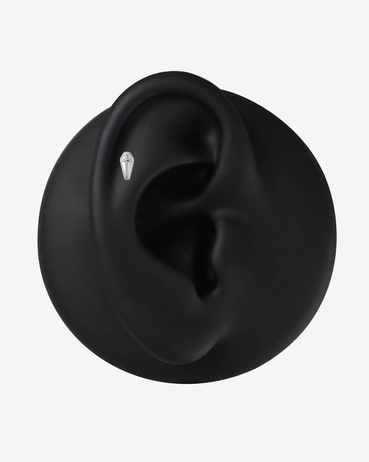 Coffin Cross Flatback Stud