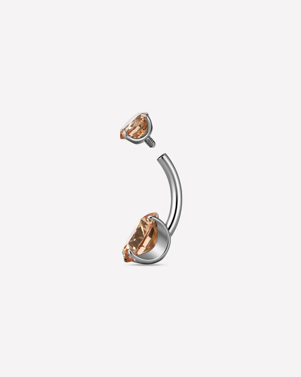 Twin Radiance Belly Button Ring