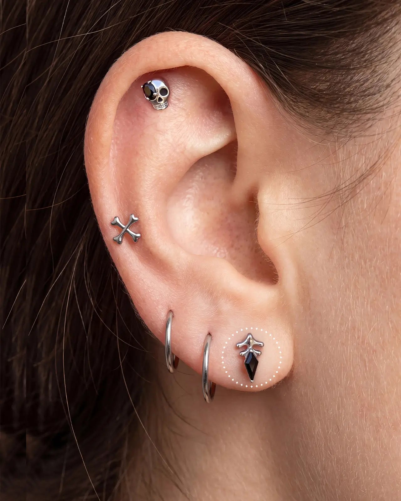 Iris Veil Flatback-Stecker