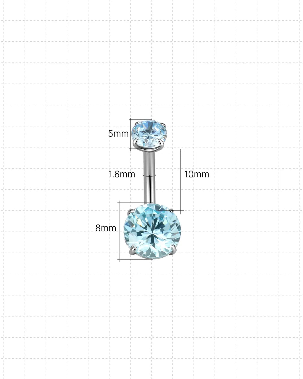 Twin Radiance Belly Button Ring