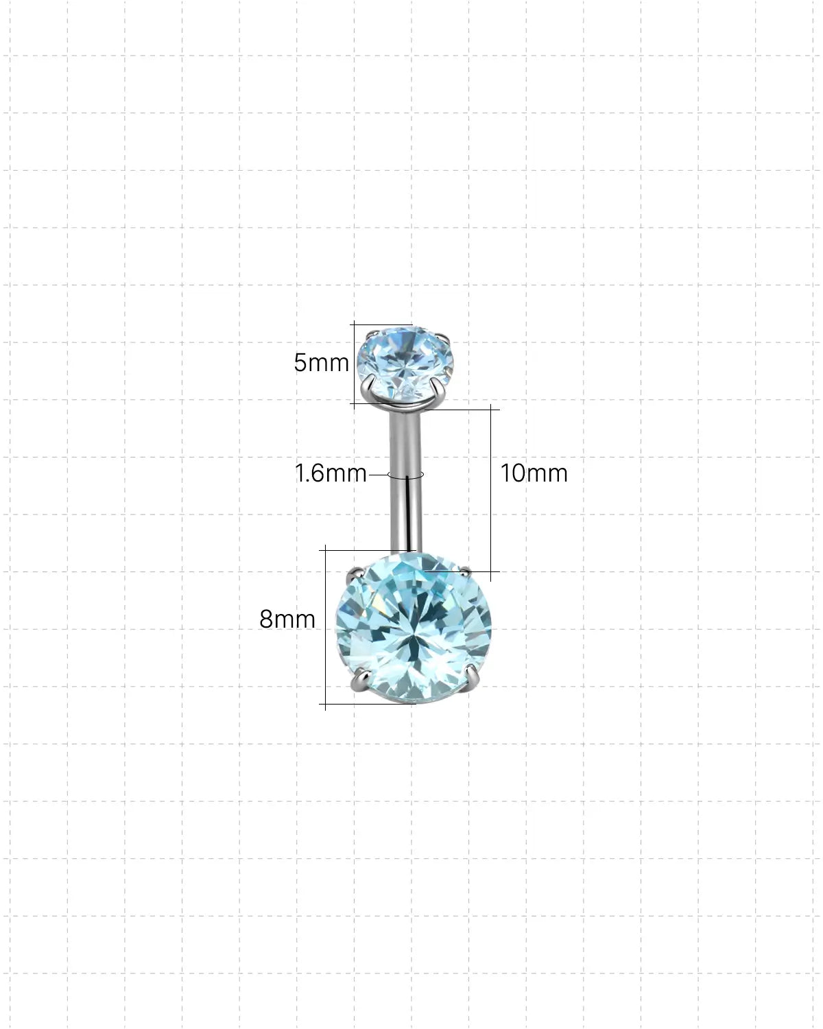 Twin Radiance Belly Button Ring