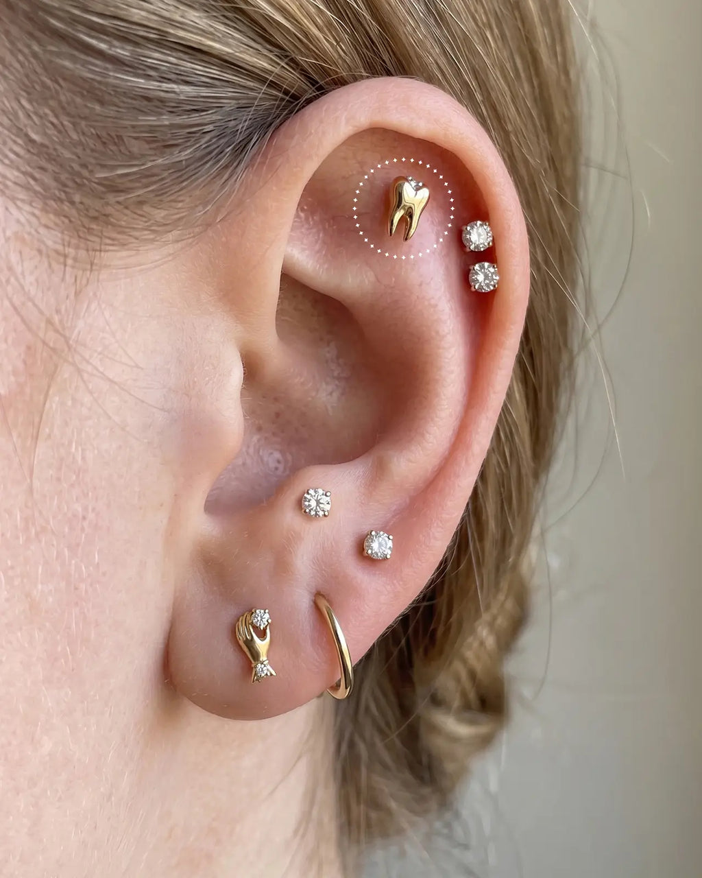 Enchanted Tooth Flatback Stud