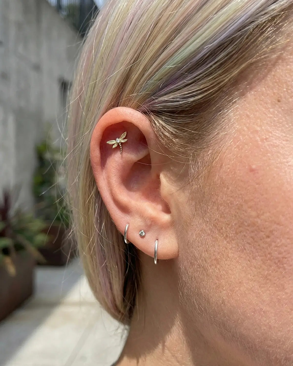 Enchanted Dragonfly Flatback Stud