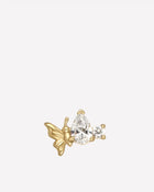 Butterfly Pear-Cut Zircon End