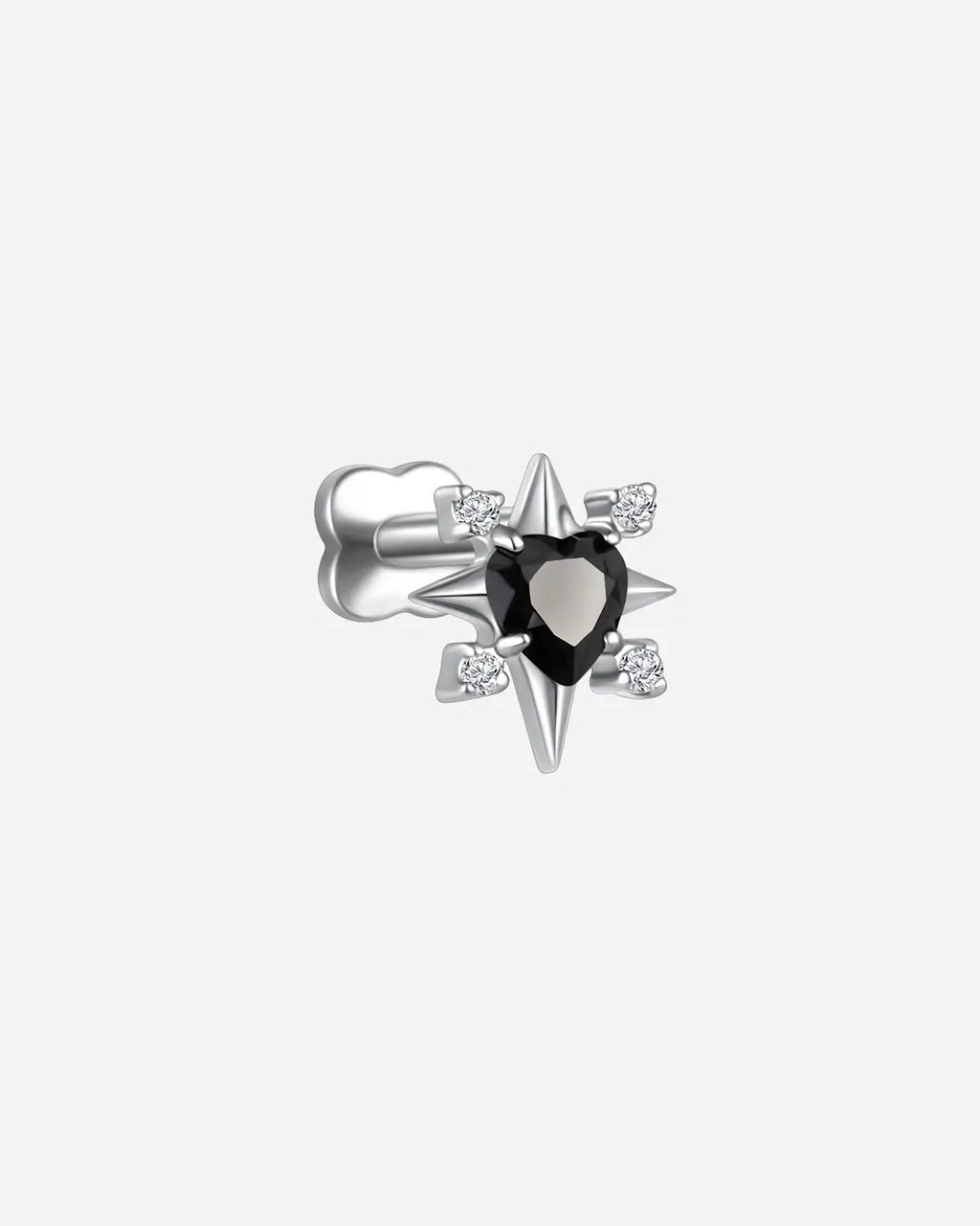 Radiant Heart Starburst Flatback Stud