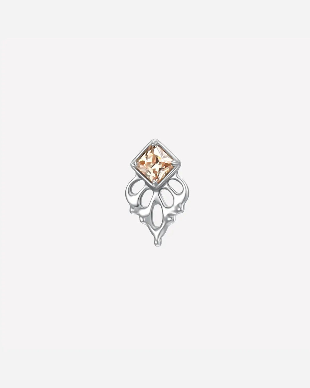 Ornate Diamond Bloom Flatback Stud