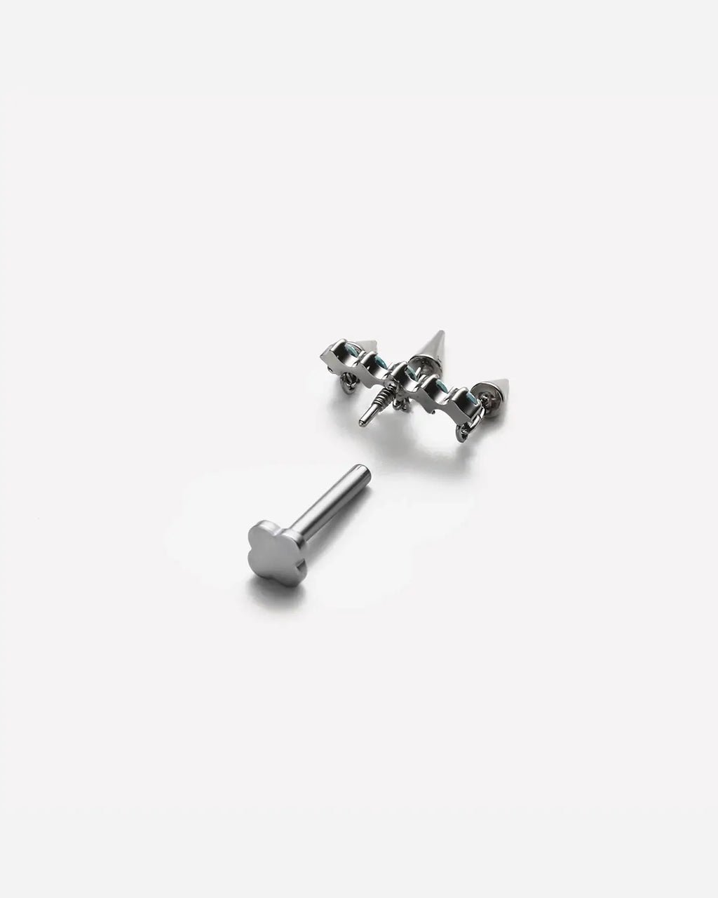 Triple Cone Dangle Flatback Stud