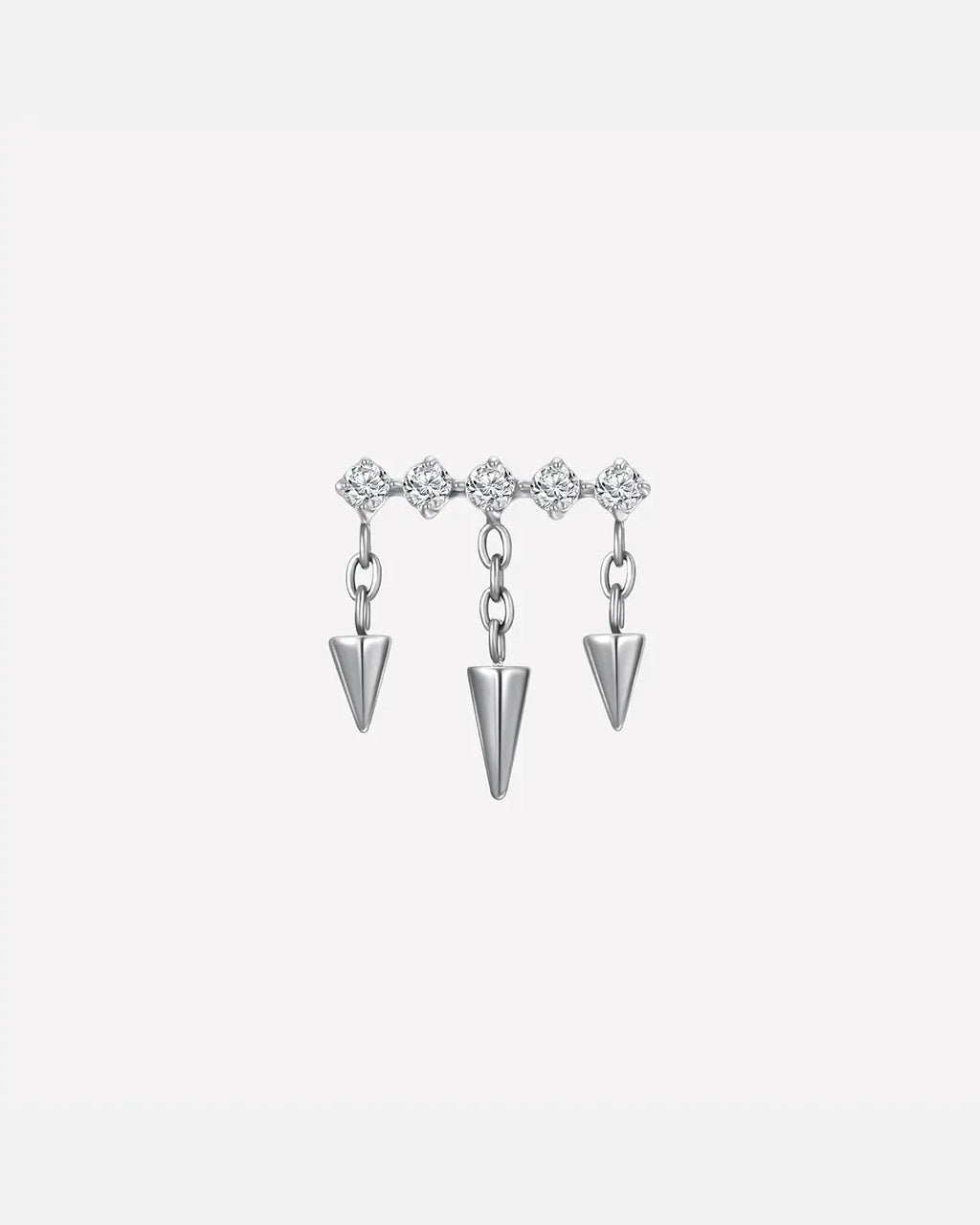 Triple Cone Dangle Flatback Stud