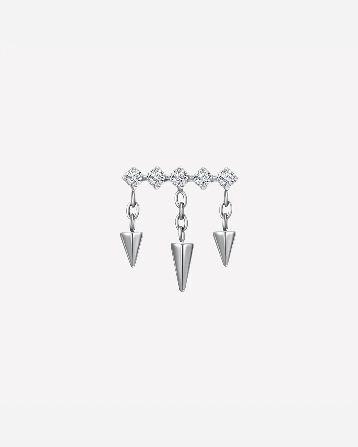 Triple Cone Dangle Flatback Stud