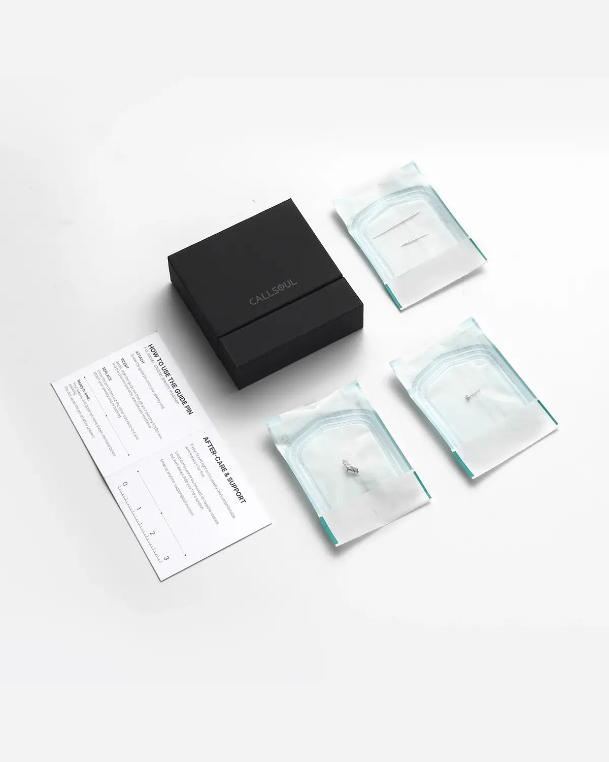 Crowned Crescent Flatback Stud