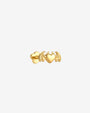 Wicked Sweetheart Flatback Stud in gold tone - side view