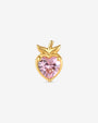 Peach Blush Flatback Stud - Gold - product view 1