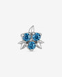Blueberry Kiss Flatback Stud - Silver - product view 1